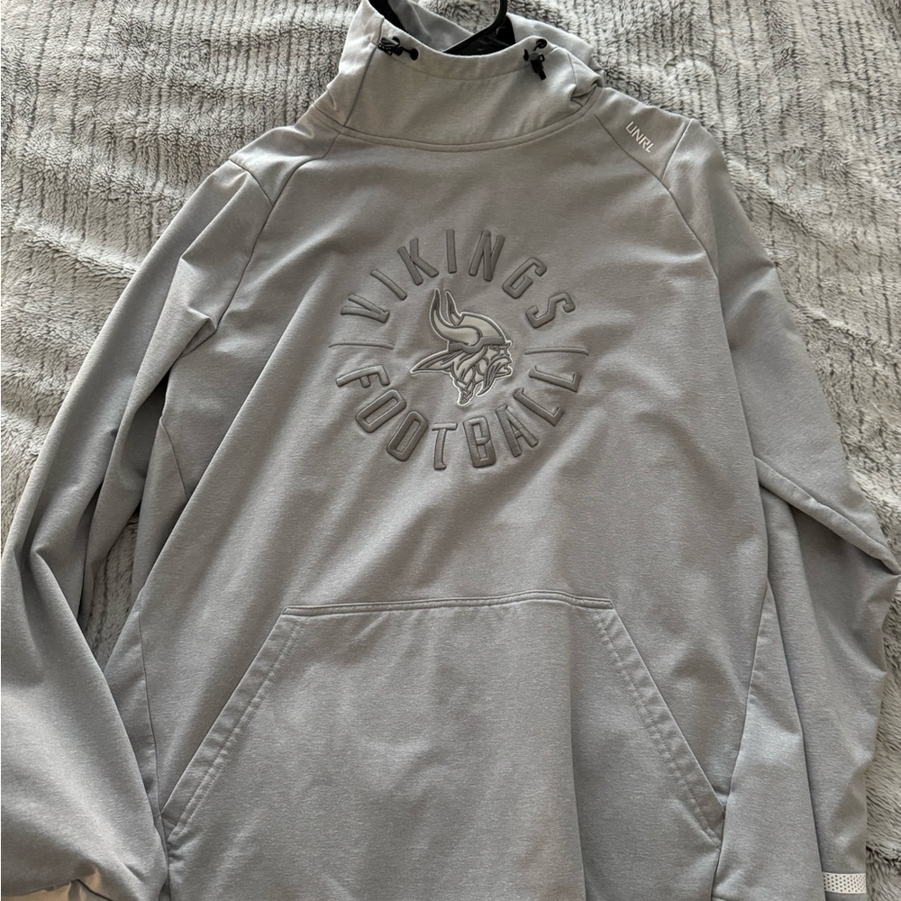 Vikings Football Gray Hoodie